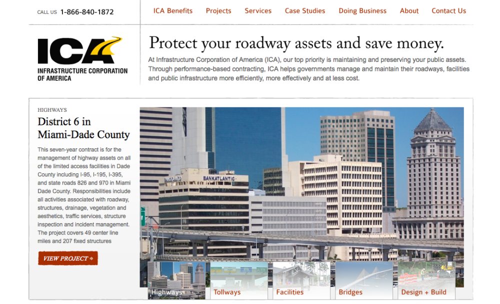 Infrastructure Corporation of America - Nashville Web Design ...